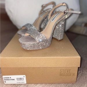 Lessa rhinestone Steve Madden heels